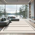 Minimalist Cream Stripe A Design Rug