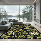 Golden White Honeysuckle Vine Rug