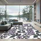 Lilac Blossom Branch Repeat Rug