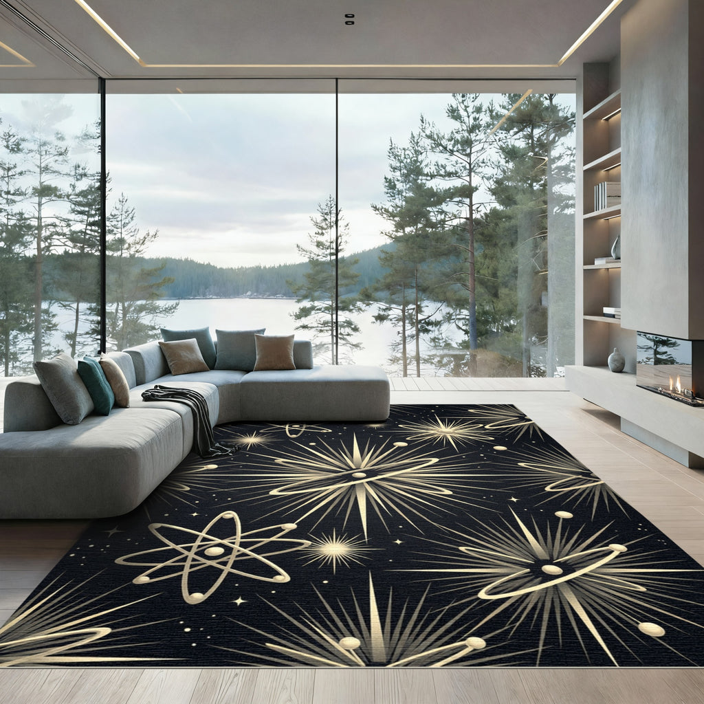 Atomic Age Starburst Galaxy Rug