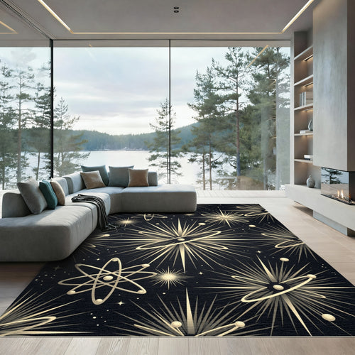 Atomic Age Starburst Galaxy Rug