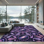 Celestial Paisley Galaxy Mandala Rug