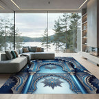 Blue Golden Star Archway Grandeur Rug