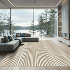 Earthy Tones Vertical Line Rug