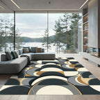 Mid Century Arcs And Arches Rug