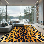 Amber Black Feline Spots Rug