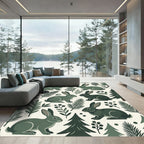 Woodland Forest Rabbit and Pine Rug