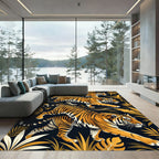 Golden Tiger Jungle Walk Rug
