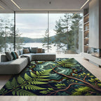 Forest Agate With Fern Branches Rug