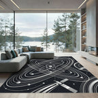 Cosmic Orbiting Satellites Galactic Rings Rug