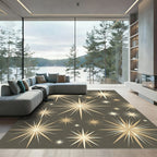 Golden Starburst Radiance Rug