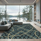 Nautical Interwoven Rope Net Rug