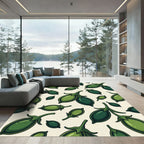 Green Pea Pod Arrangement Rug