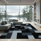 Monochromatic Geometric Block Composition Rug