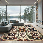 Boho Puppy Dreamcatcher Floral Rug