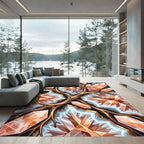 Golden Crystal Branch Radiance Rug