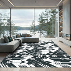 Graphic Tribal Arrow Collage Rug