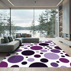 Purple Polka Dot Scatter Rug