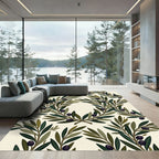 Olive Branch Wreath Repeating Pattern Rug