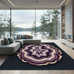 Deep Purple Agate Crystal Splendor Rug