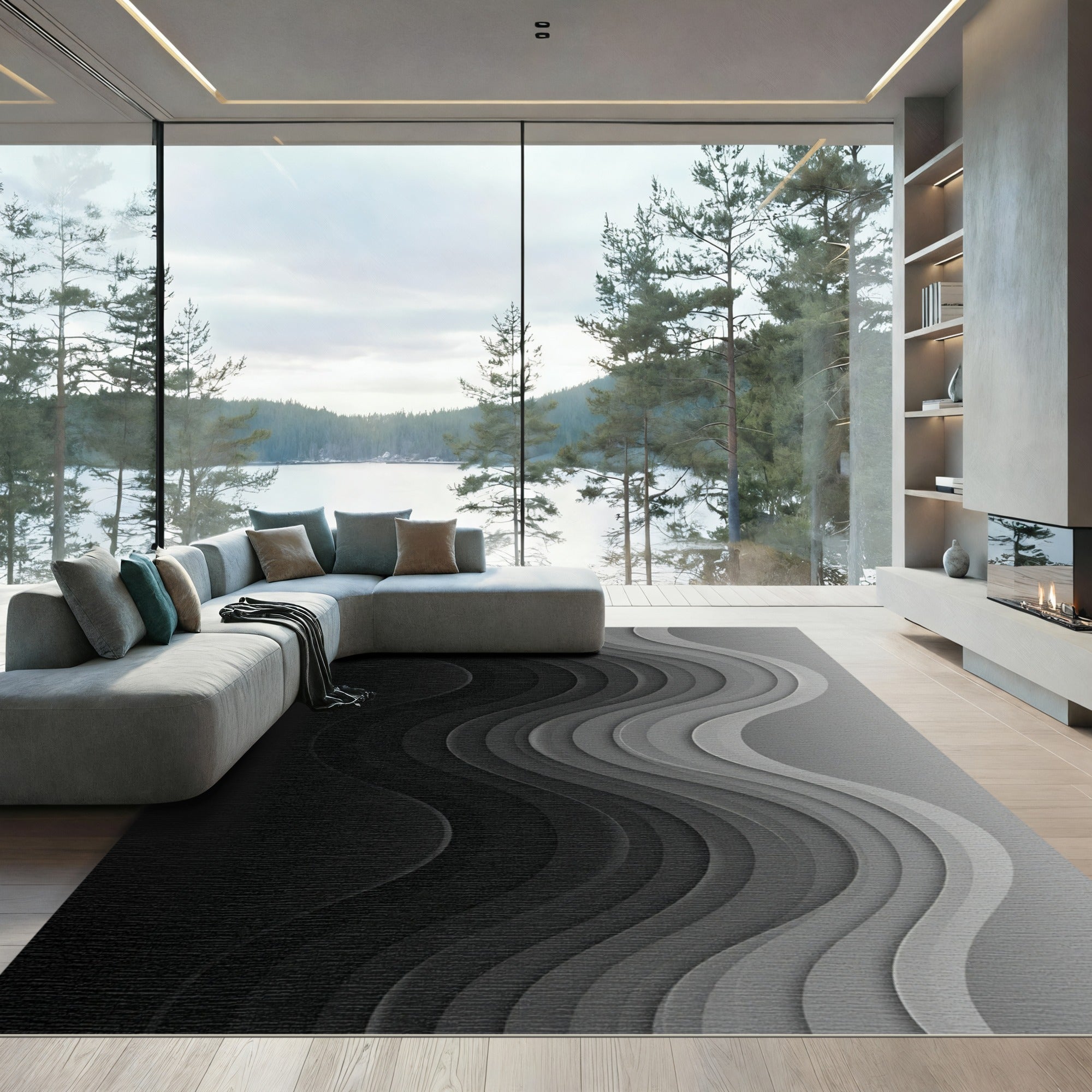 Monochromatic Layered Wave Rug