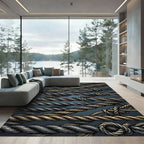 Twisted Rope Tones Composition Rug