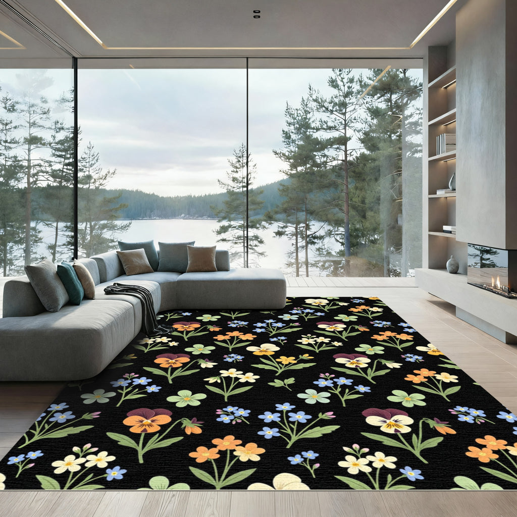 Vintage Floral Garden Collection Rug