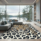 Bold Leopard Animal Print Rug