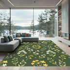 Dark Forest Wildflower Meadow Rug