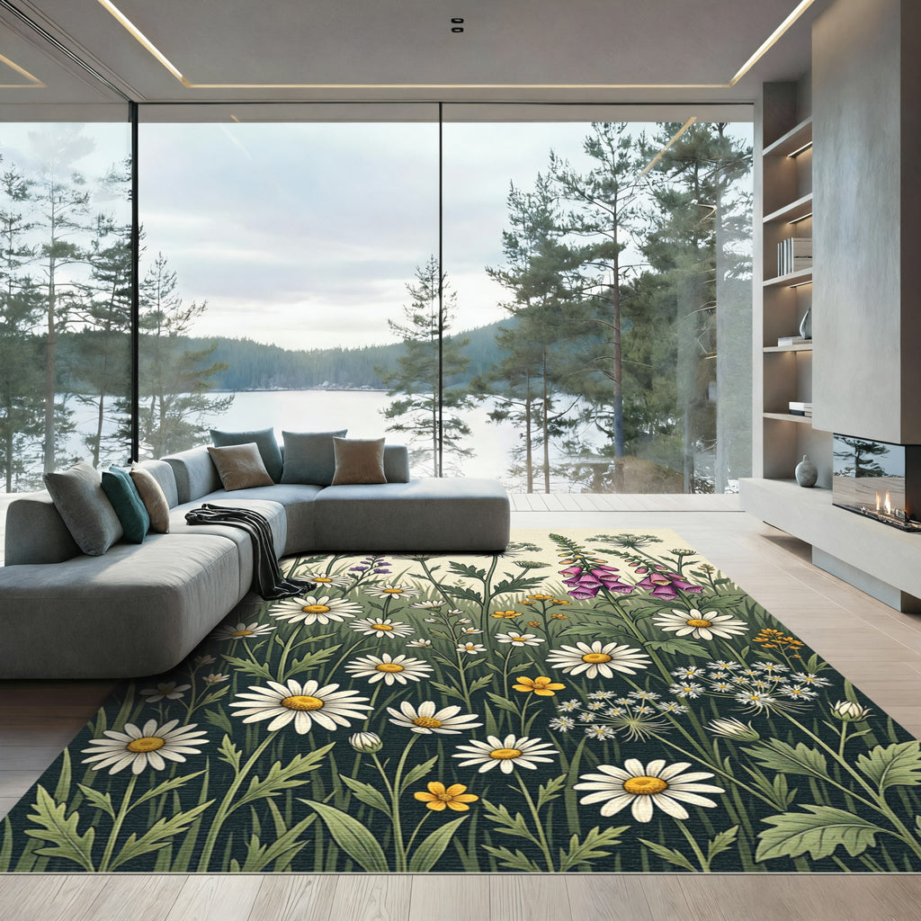 Wildflower Meadow Botanical Garden Rug