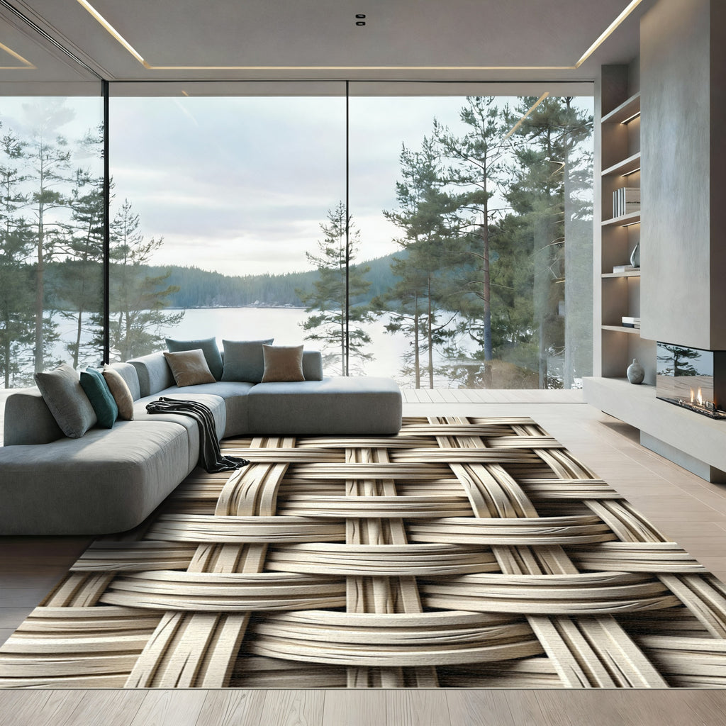 Woven Neutral Texture Rug