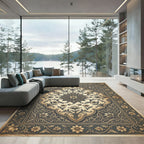 Vintage Floral Arch Medallion Rug