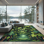 Lush Green Vineyard Arch Way Rug