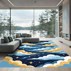 Cosmic Starry Night Cloudscape Rug