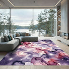 Ethereal Galaxy Nebula Swirl Clouds Rug