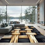 Braided Wood Grain Texture Rug