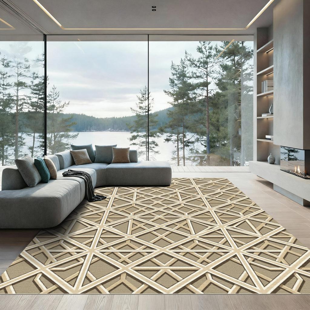 Geometric Trellis Neutral Lattice Rug