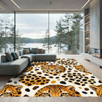Leopard Spots With Cheetah Faces Rug
