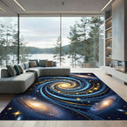 Cosmic Swirl Galaxy Interstellar Area Rug