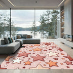 Cozy Earthy Star Cluster Rug