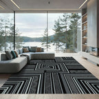 Monochromatic Geometric Square Lattice Rug