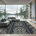 Geometric Star Arch Mosaic Rug