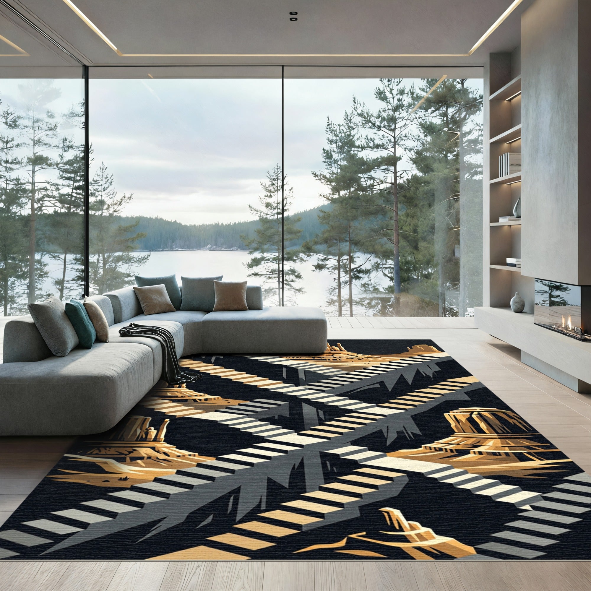 Golden Mesa Infinite Stairway Rug