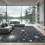Mid Century Starburst Galaxy Scatter Rug