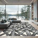 Monochromatic Woven Lattice Intertwine Rug