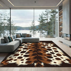 Faux Leopard Hide Spotted Animal Pelt Rug