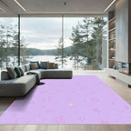 Lavender Starfish Scatter Rug