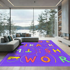 Playful Alphabet Connect the Dots Rug