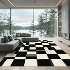 Monochromatic Geometric Block Arrangement Rug