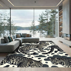 Leopard Spots with Midnight Clouds Rug